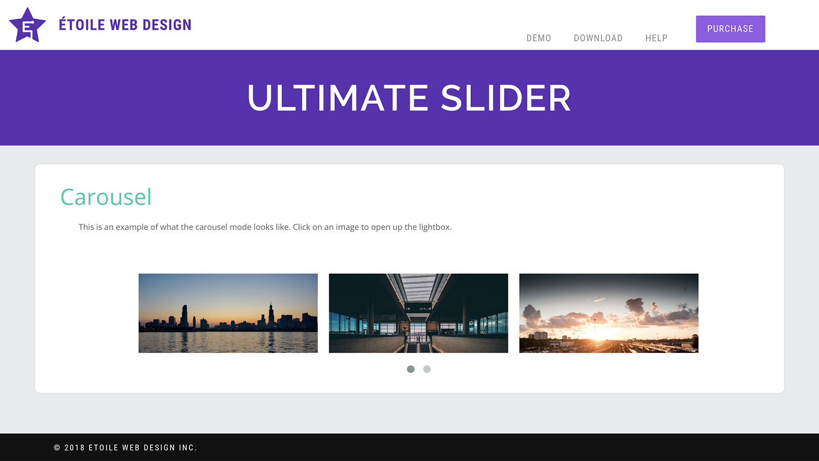 Slider in Carousel Mode