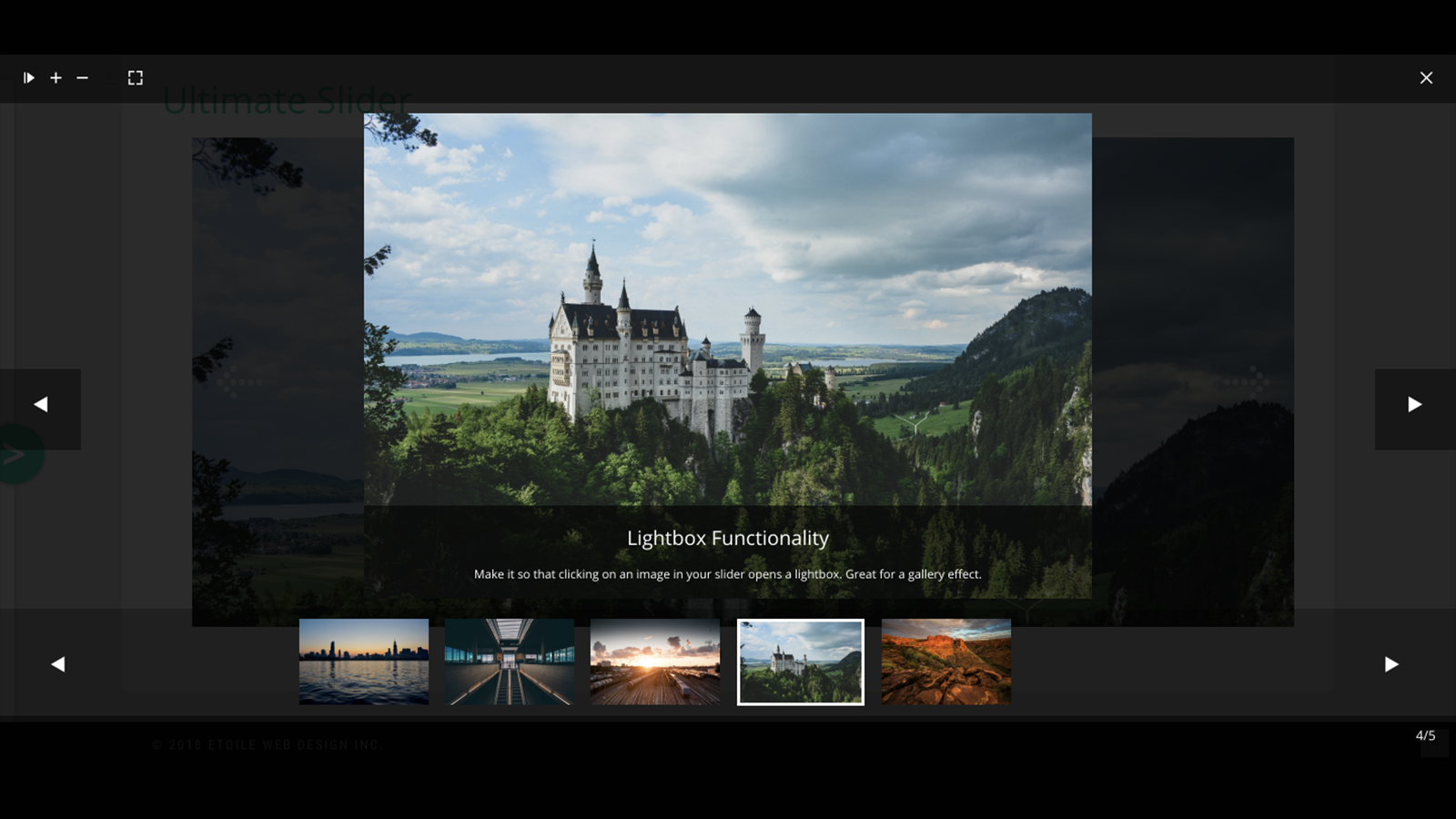 Slider with Lightbox Feature