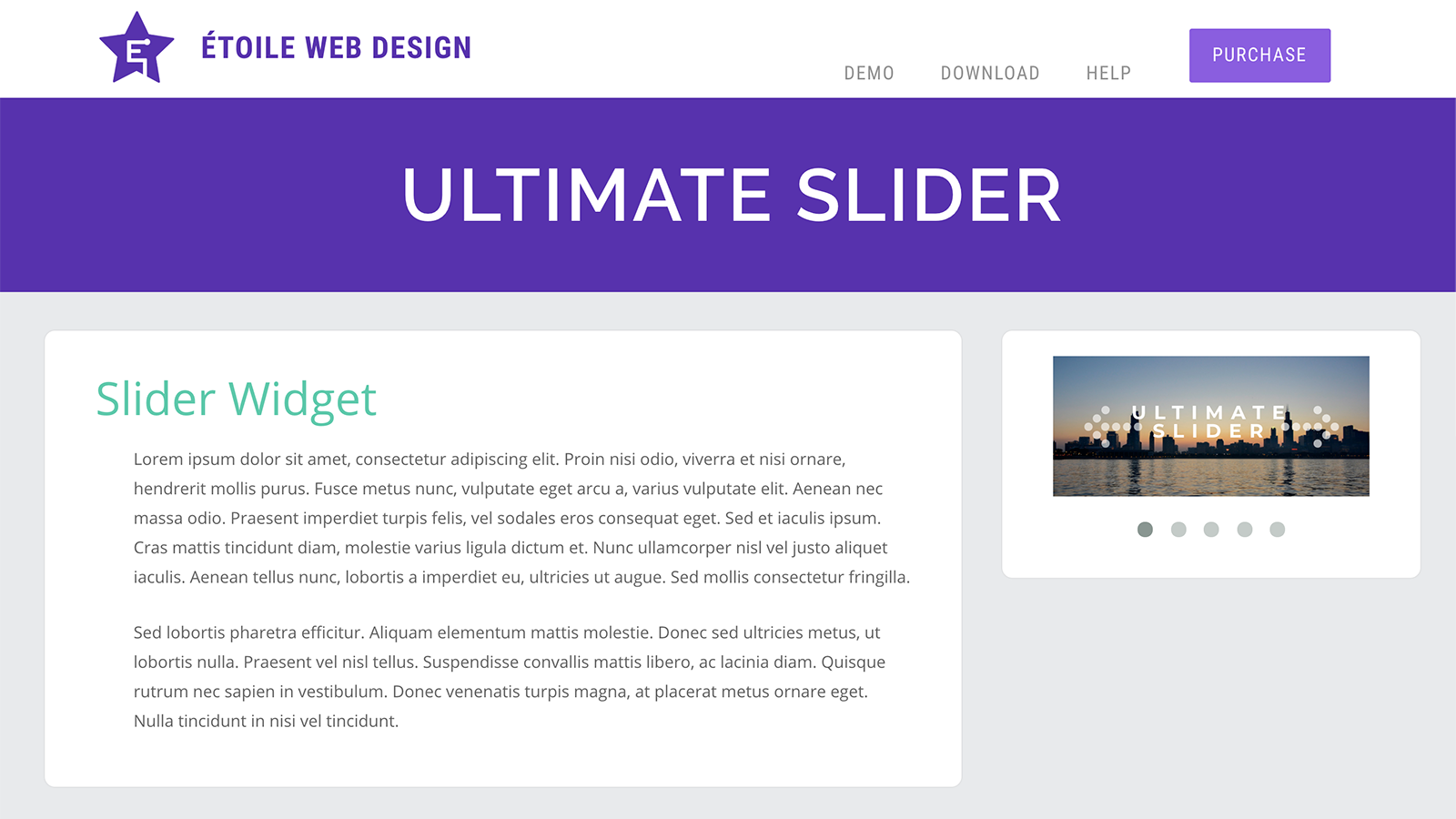 Slider Widget