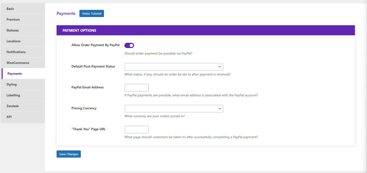How to Set Up Payments for Orders in Order Tracking