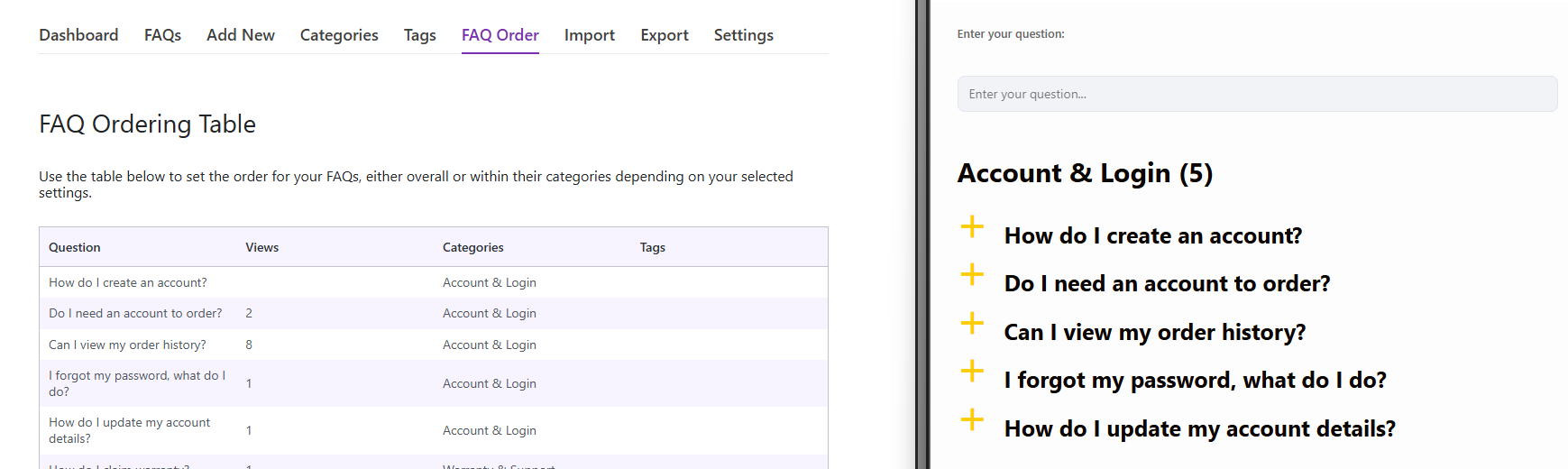 FAQ plugin alternatives for WordPress